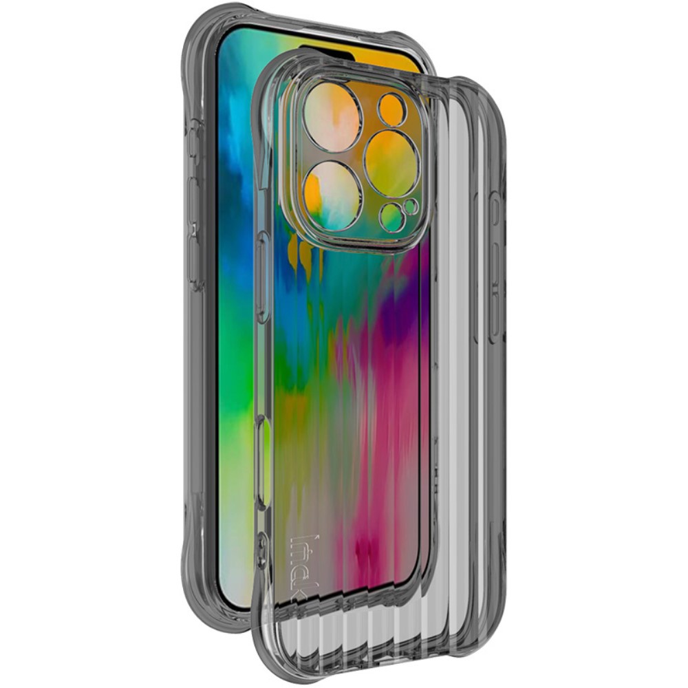 IMAK IMAK iPhone 16 Pro Max Skal Shockproof TPU Tonad Svart - Teknikhallen.se