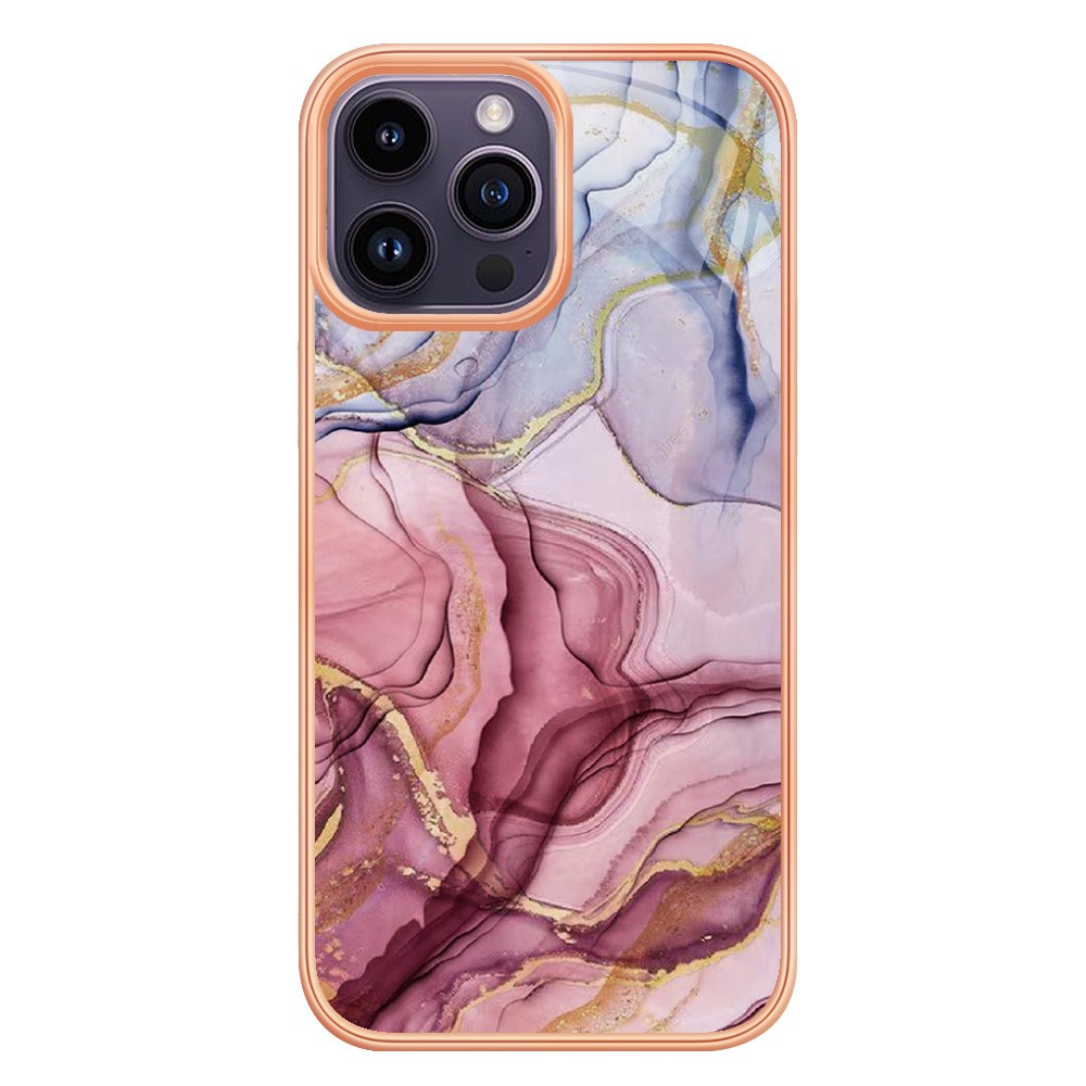  iPhone 16 Pro Skal TPU Marmor Roséguld - Teknikhallen.se