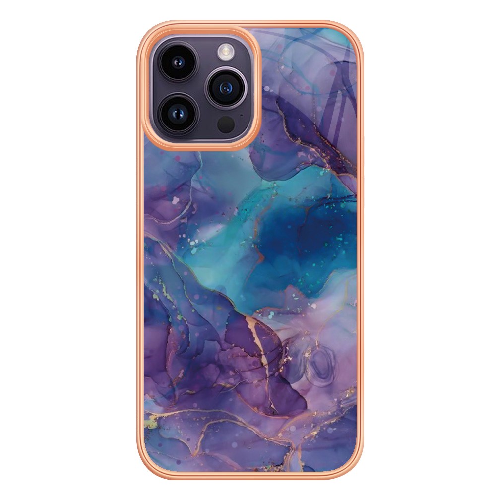  iPhone 16 Pro Skal TPU Marmor Lila - Teknikhallen.se