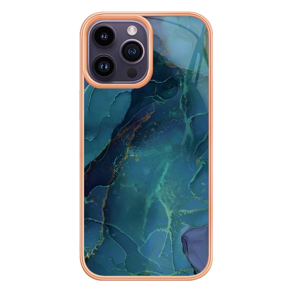  iPhone 16 Pro Skal TPU Marmor Grön - Teknikhallen.se