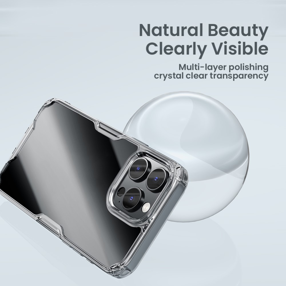 NILLKIN NILLKIN iPhone 16 Pro Max Skal Nature Pro Transparent - Teknikhallen.se