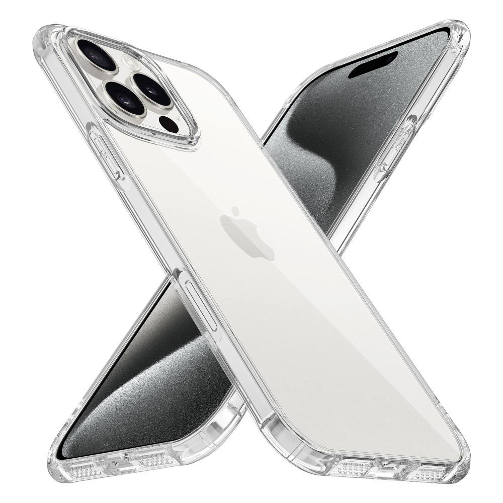 LEEU DESIGN LEEU DESIGN iPhone 16 Pro Skal Airbag Hybrid Transparent - Teknikhallen.se