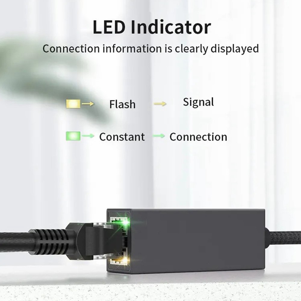 MINDPURE MINDPURE USB-C - RJ45 Nätverksadapter Svart - Teknikhallen.se