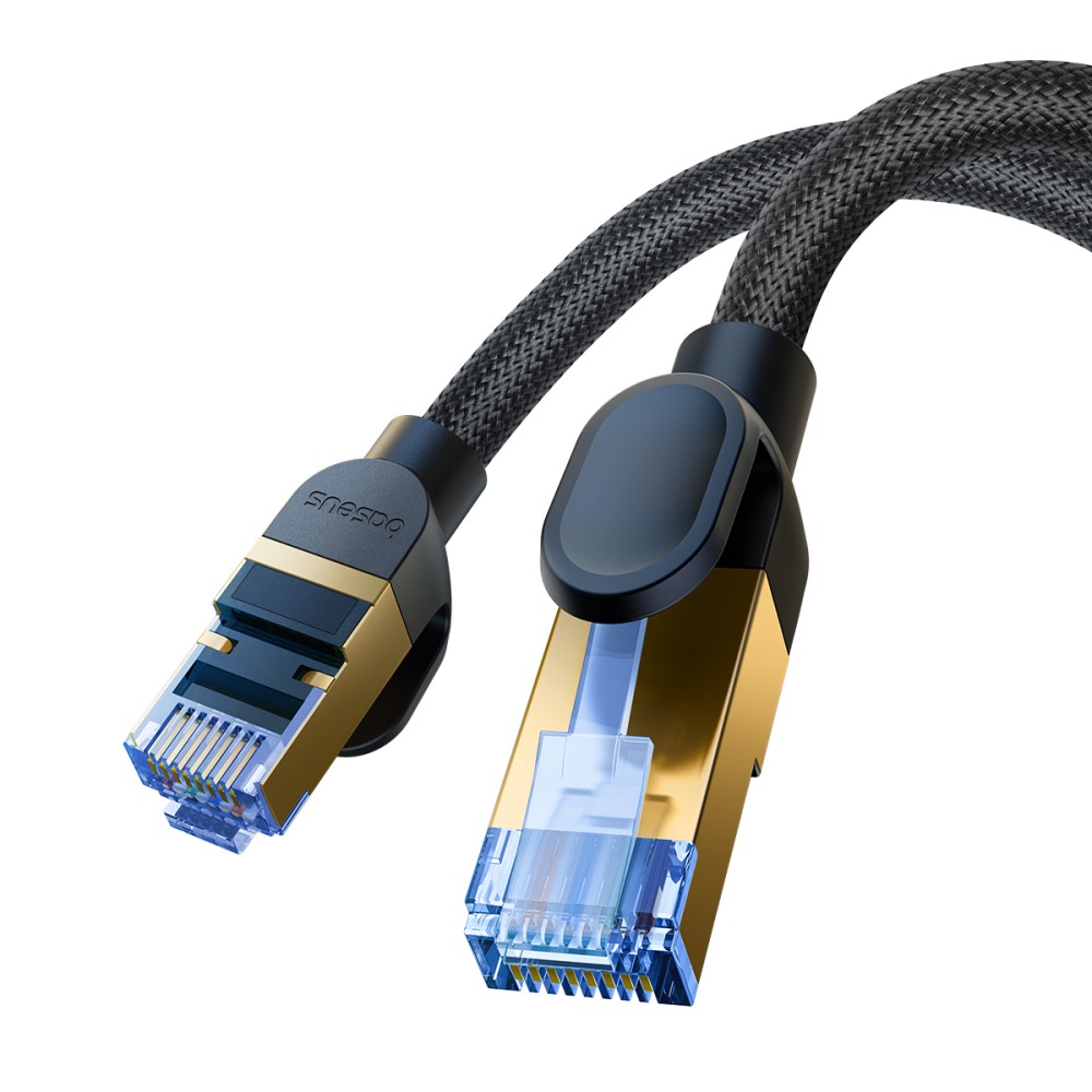 BASEUS BASEUS 8 m Cat7 RJ45 Nätverkskabel Svart - Teknikhallen.se