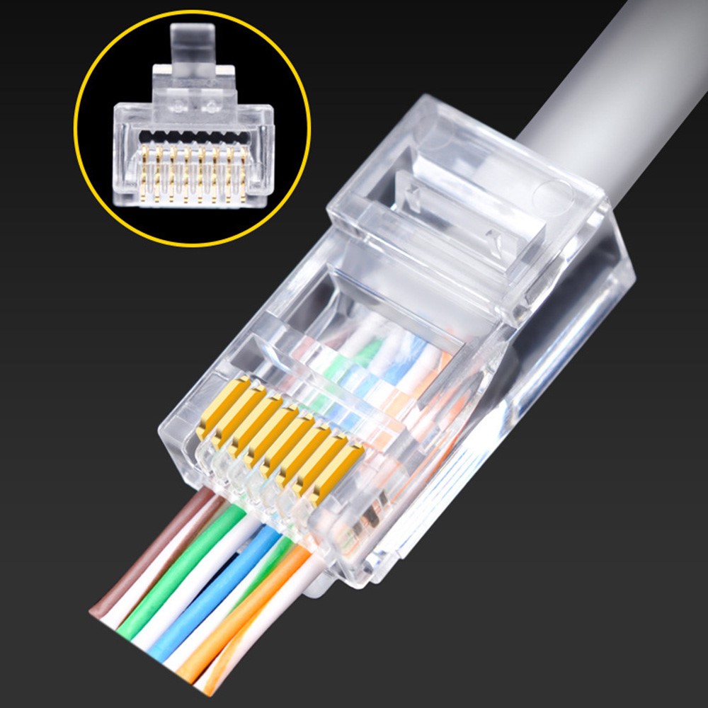  100-PACK Cat5 RJ45 Kontaktdon - Teknikhallen.se