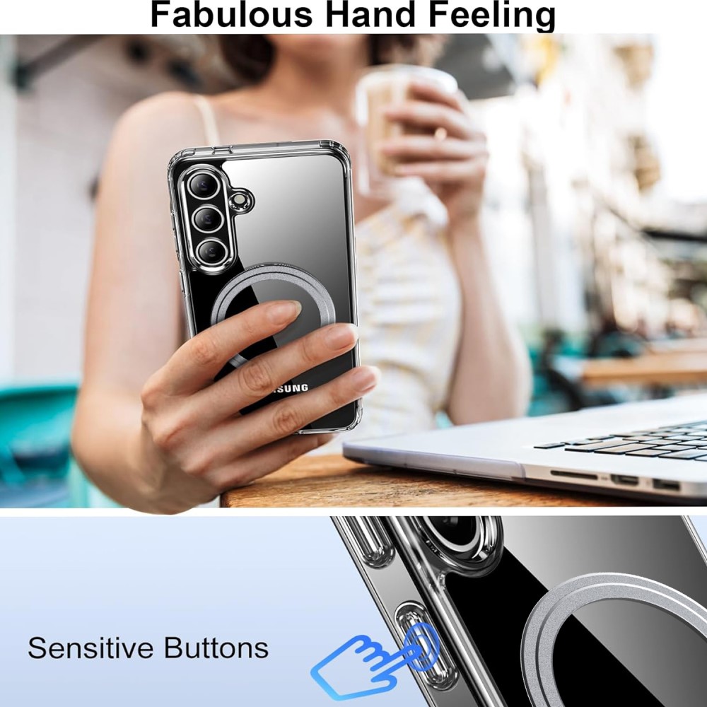  Samsung Galaxy S25 Skal MagSafe Transparent - Teknikhallen.se