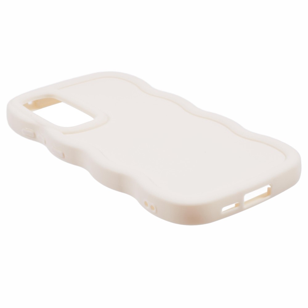  Samsung Galaxy S25 Mobilskal Wavy Off White - Teknikhallen.se