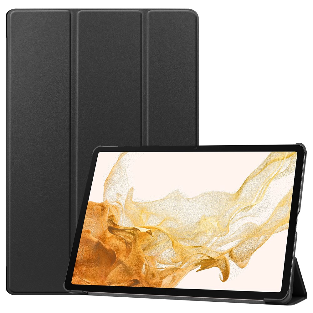  Galaxy Tab S10 Plus/S9 Plus/S9 FE Plus Fodral Tri-Fold Svart - Teknikhallen.se