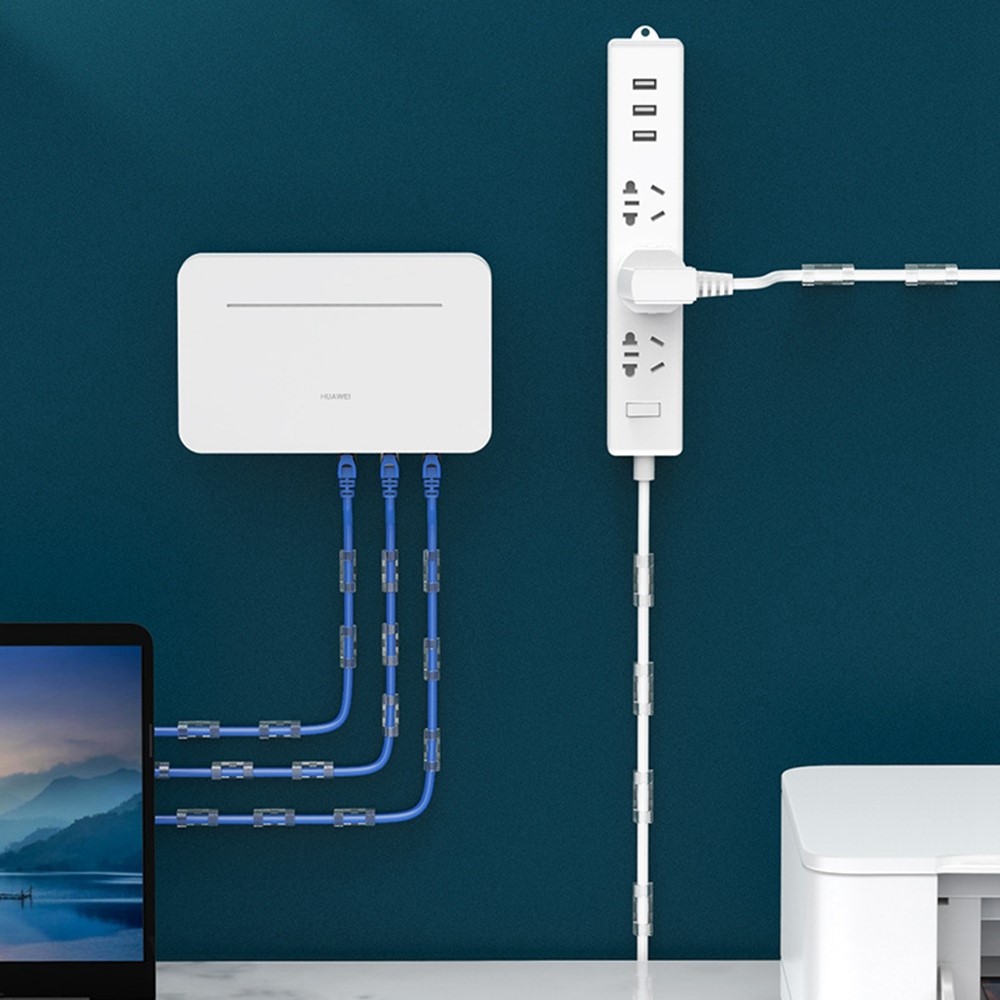 CableCreation CableCreation 50-PACK Självhäftande Kabelklämmor - Teknikhallen.se