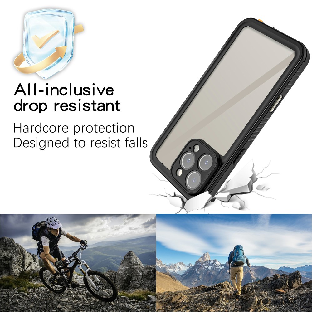 REDPEPPER REDPEPPER iPhone 16 Pro Max Skal 360 Vattentät IP68 Svart - Teknikhallen.se