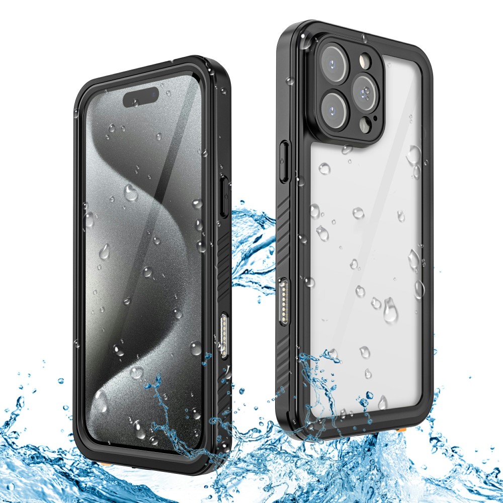 REDPEPPER REDPEPPER iPhone 16 Pro Skal 360 Vattentät IP68 Svart - Teknikhallen.se