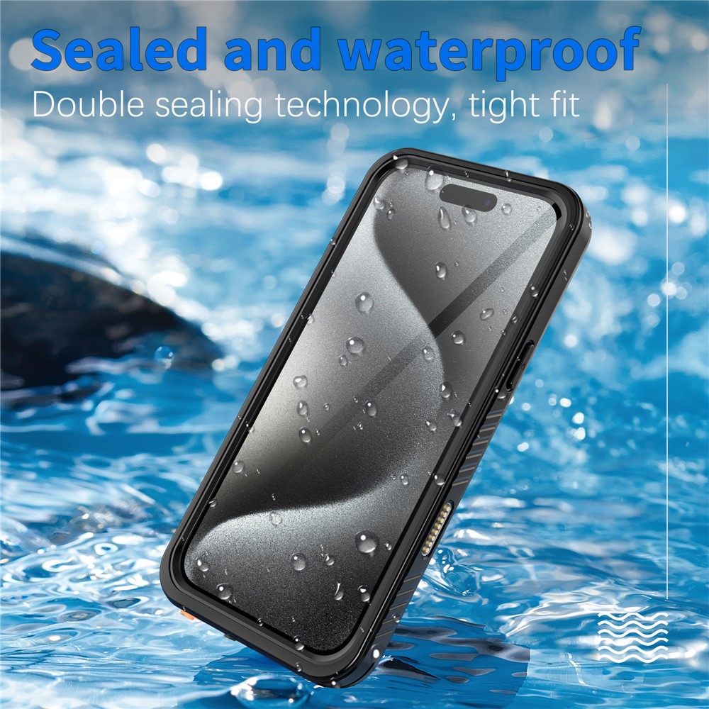 REDPEPPER REDPEPPER iPhone 16 Pro Skal 360 Vattentät IP68 Svart - Teknikhallen.se