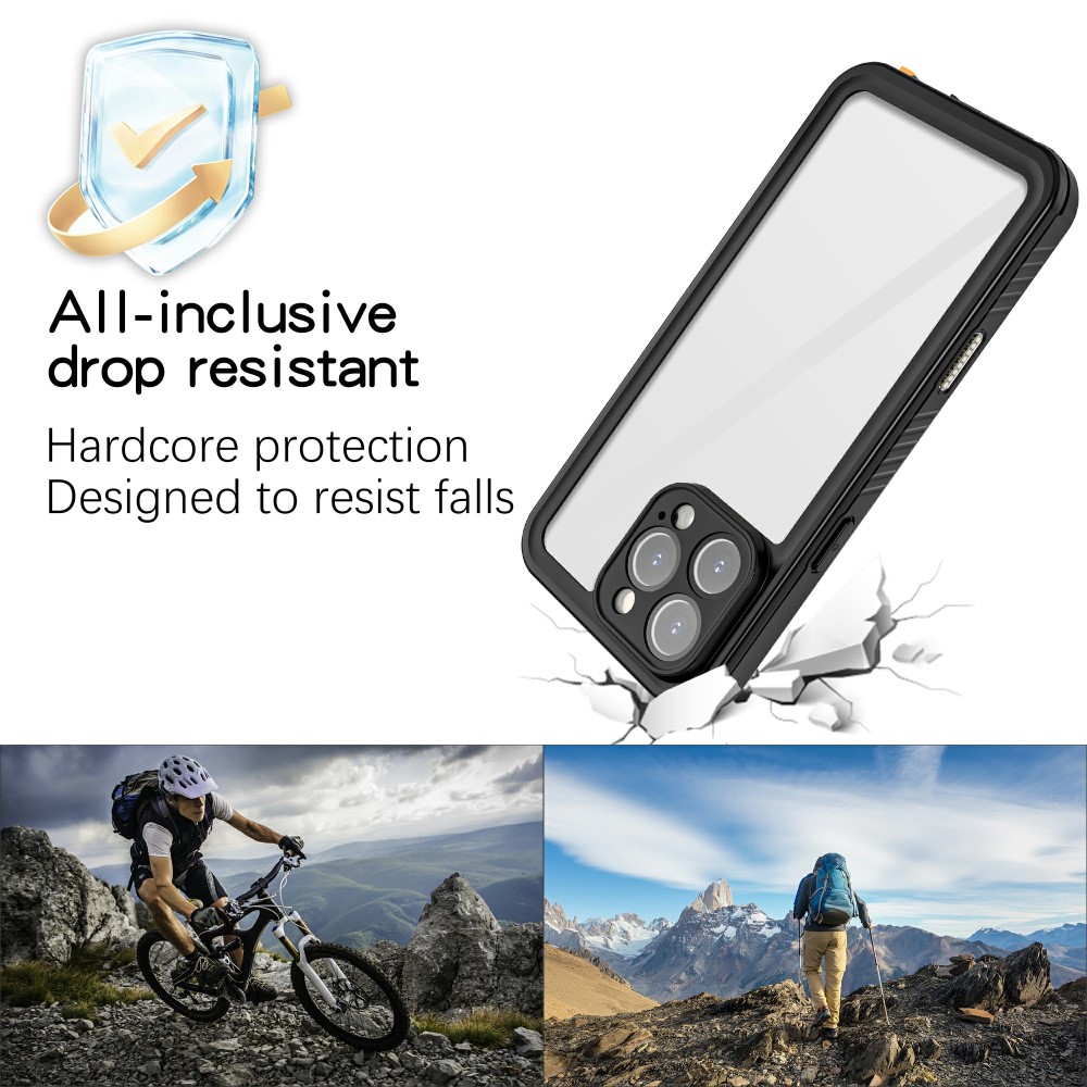 REDPEPPER REDPEPPER iPhone 16 Pro Skal 360 Vattentät IP68 Svart - Teknikhallen.se