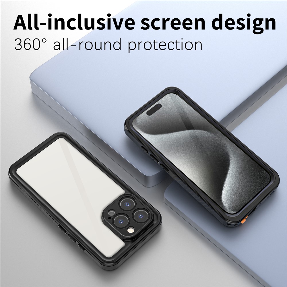REDPEPPER REDPEPPER iPhone 16 Pro Skal 360 Vattentät IP68 Svart - Teknikhallen.se