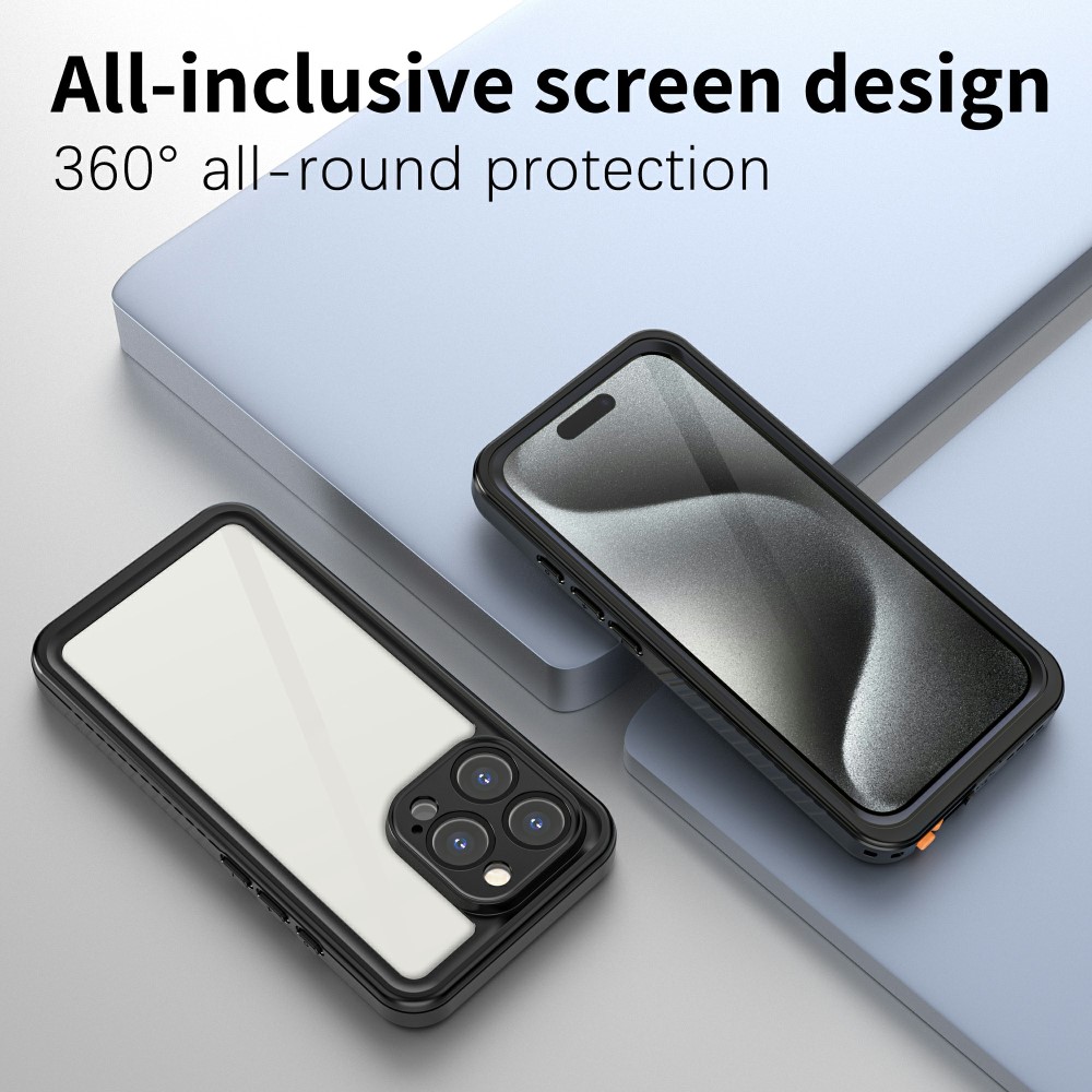 REDPEPPER REDPEPPER iPhone 16 Pro Skal 360 Vattentät IP68 Svart - Teknikhallen.se