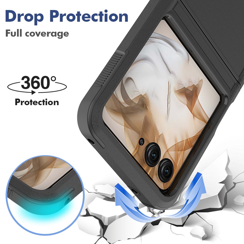  Motorola Razr 60 / 50 5G Skal Shockproof Svart - Teknikhallen.se