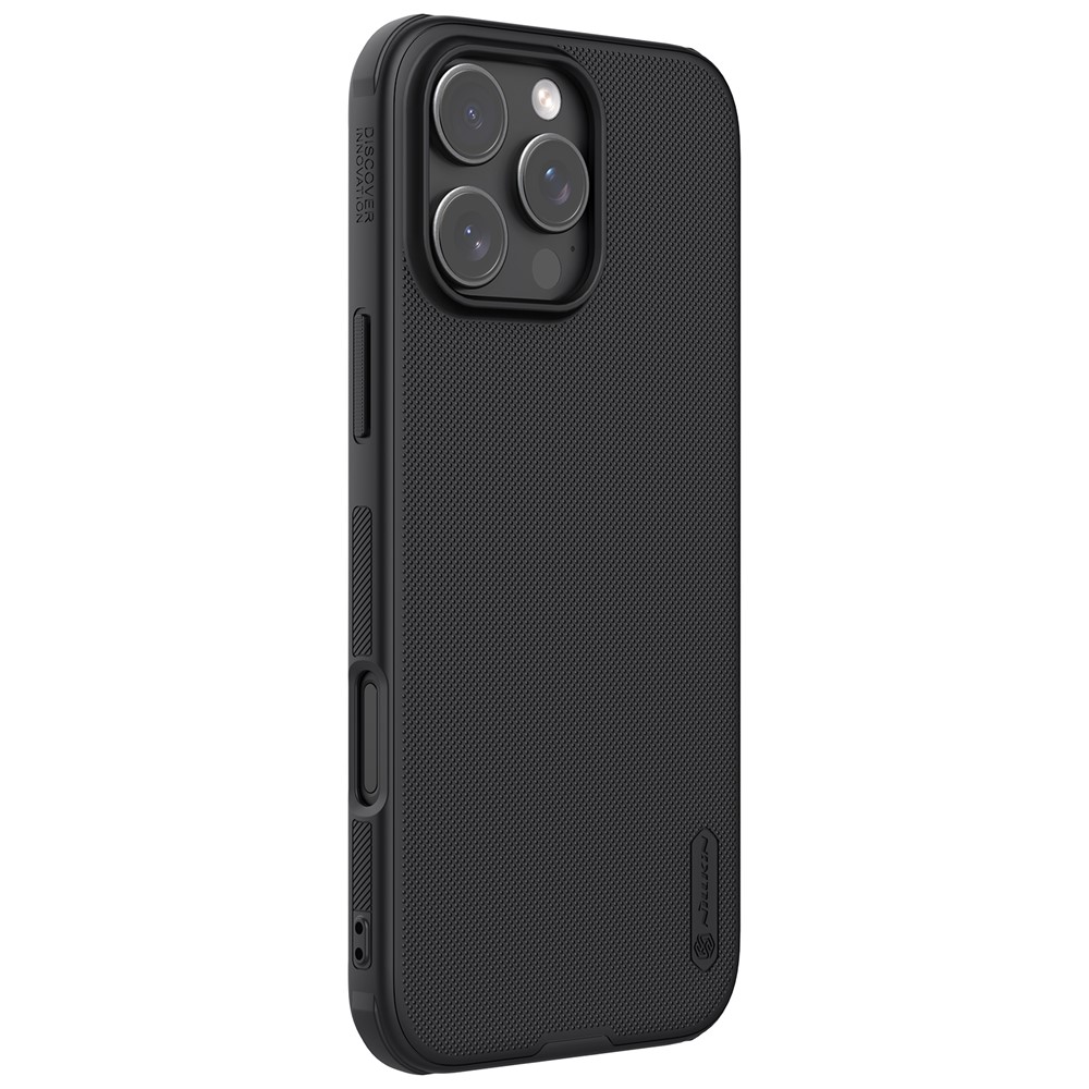 NILLKIN NILLKIN iPhone 16 Pro Max Skal MagSafe Frosted Shield Svart - Teknikhallen.se
