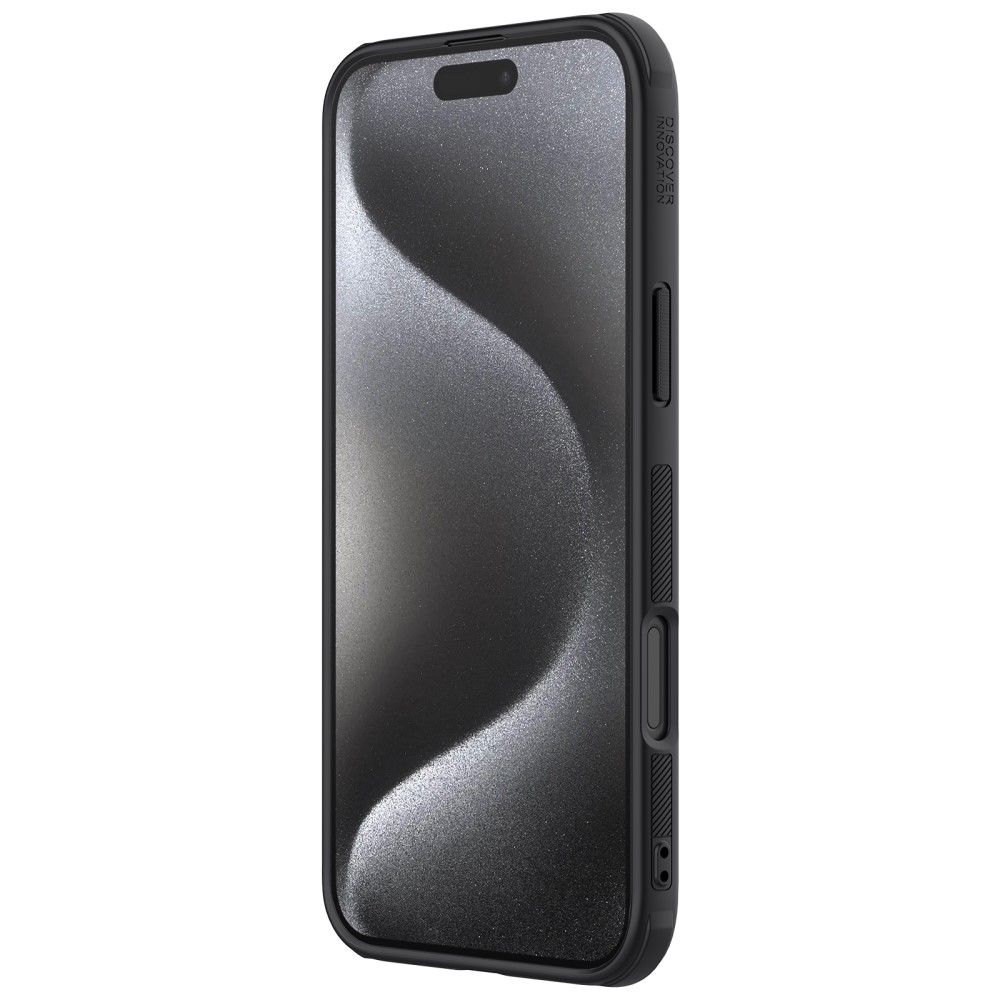 NILLKIN NILLKIN iPhone 16 Pro Max Skal MagSafe Frosted Shield Svart - Teknikhallen.se