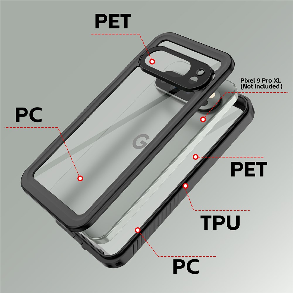 REDPEPPER REDPEPPER Google Pixel 9 Pro XL Skal 360 Vattentätt IP68 - Teknikhallen.se