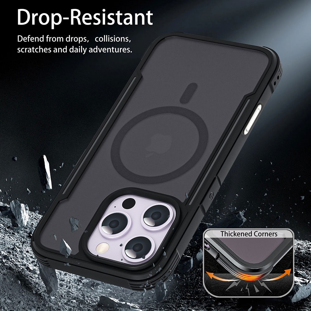  iPhone 16 Pro Max Skal MagSafe Thunder Series Svart - Teknikhallen.se