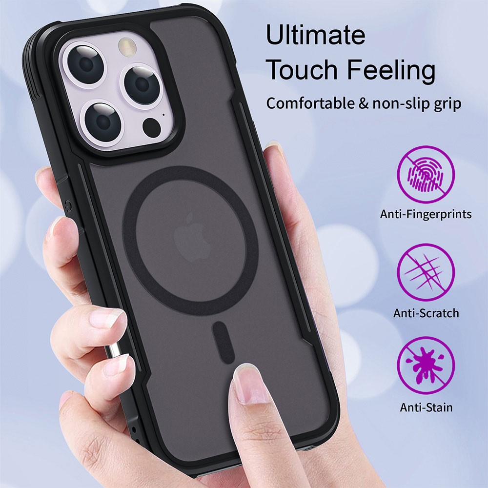  iPhone 16 Pro Max Skal MagSafe Thunder Series Svart - Teknikhallen.se