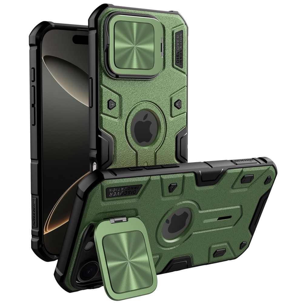 NILLKIN NILLKIN iPhone 16 Pro Max Skal MagSafe CamShield Armor Grön - Teknikhallen.se