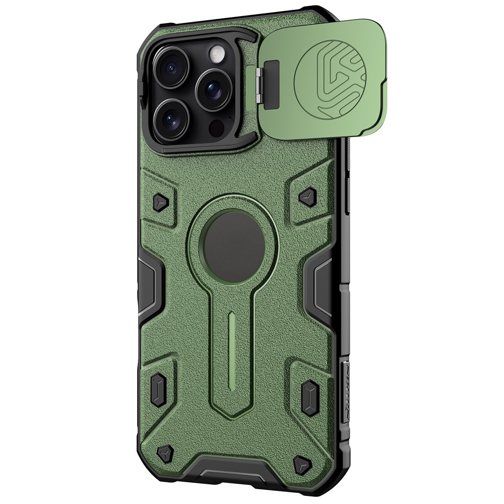 NILLKIN NILLKIN iPhone 16 Pro Max Skal MagSafe CamShield Armor Grön - Teknikhallen.se