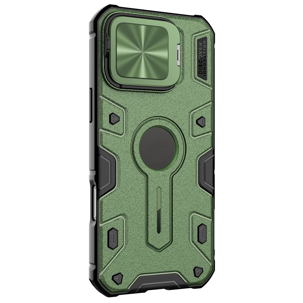 NILLKIN NILLKIN iPhone 16 Pro Max Skal MagSafe CamShield Armor Grön - Teknikhallen.se