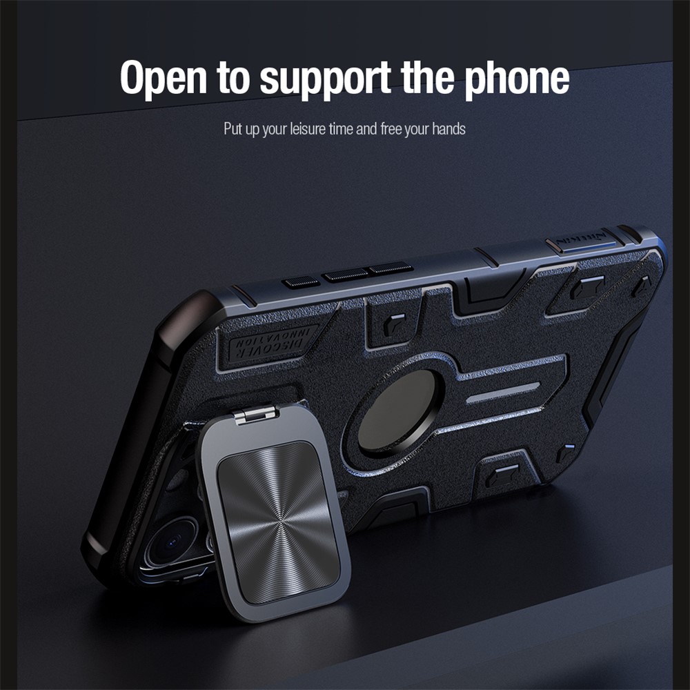 NILLKIN NILLKIN iPhone 16 Pro Max Skal MagSafe CamShield Armor Grön - Teknikhallen.se