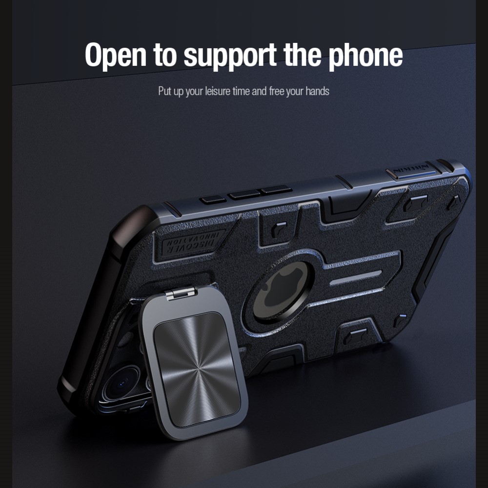 NILLKIN NILLKIN iPhone 16 Pro Max Skal MagSafe CamShield Armor Grön - Teknikhallen.se