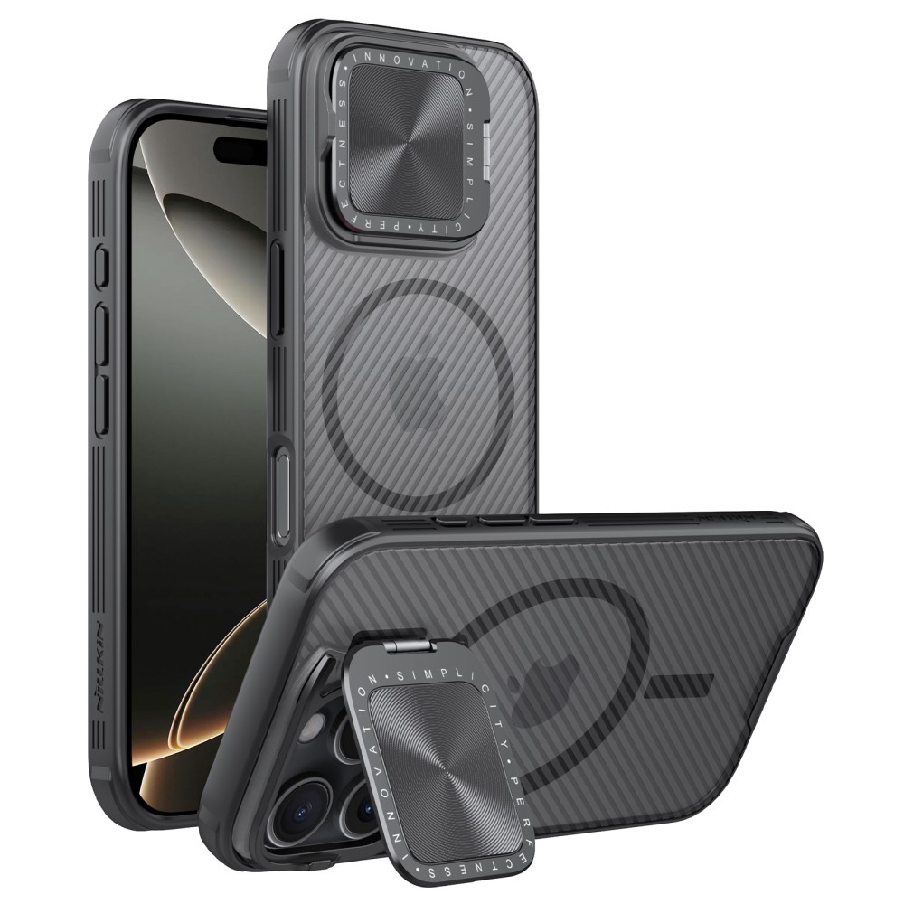 NILLKIN NILLKIN iPhone 16 Pro Max Skal MagSafe CamShield Prop Svart - Teknikhallen.se