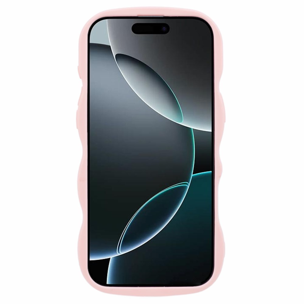  iPhone 16 Pro Mobilskal Wavy Ljus Rosa - Teknikhallen.se