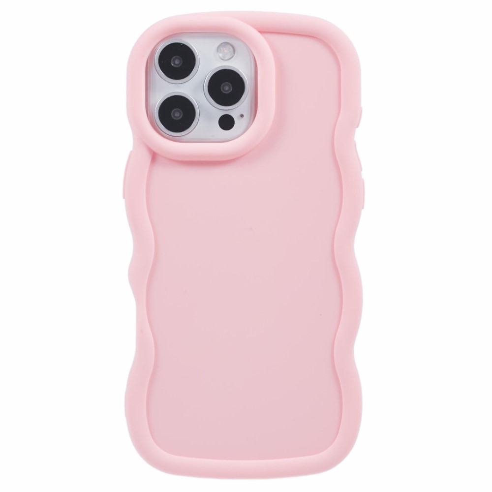  iPhone 16 Pro Mobilskal Wavy Ljus Rosa - Teknikhallen.se