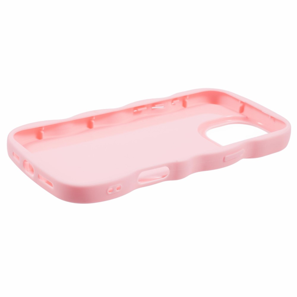  iPhone 16 Pro Mobilskal Wavy Ljus Rosa - Teknikhallen.se