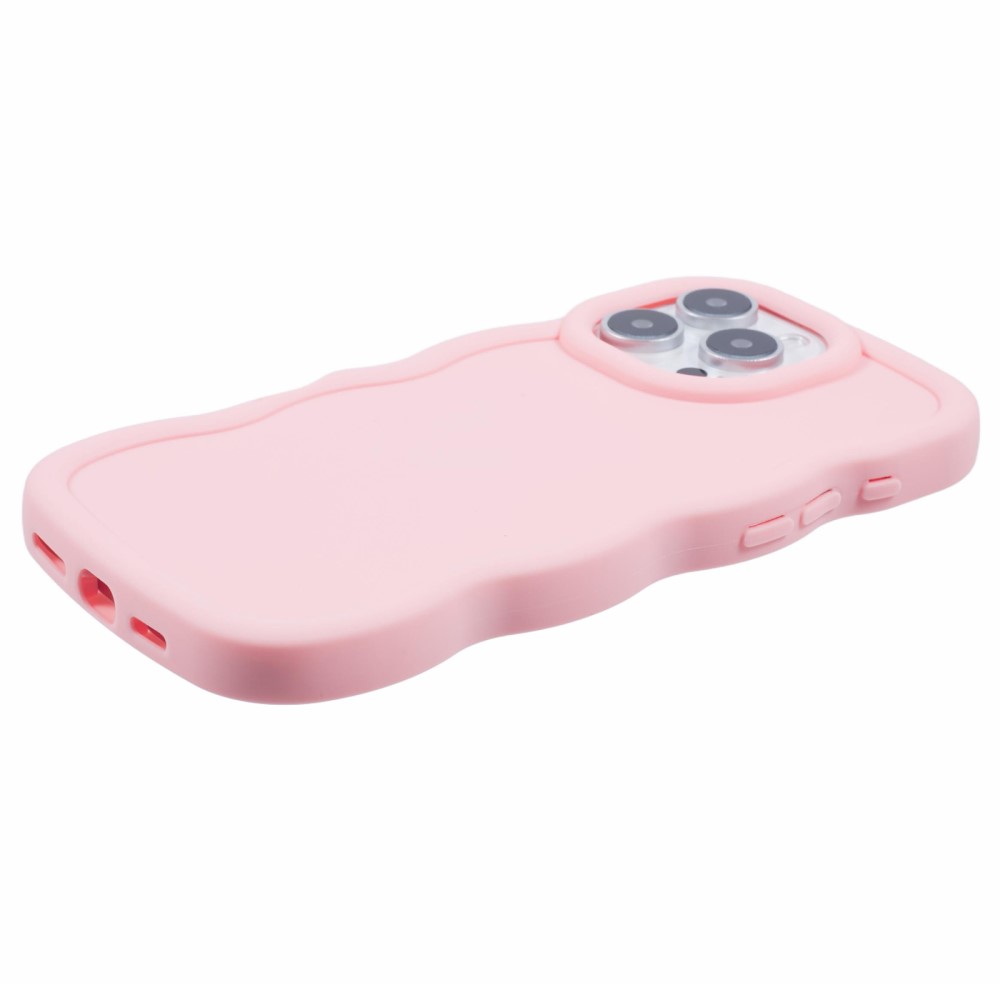  iPhone 16 Pro Mobilskal Wavy Ljus Rosa - Teknikhallen.se
