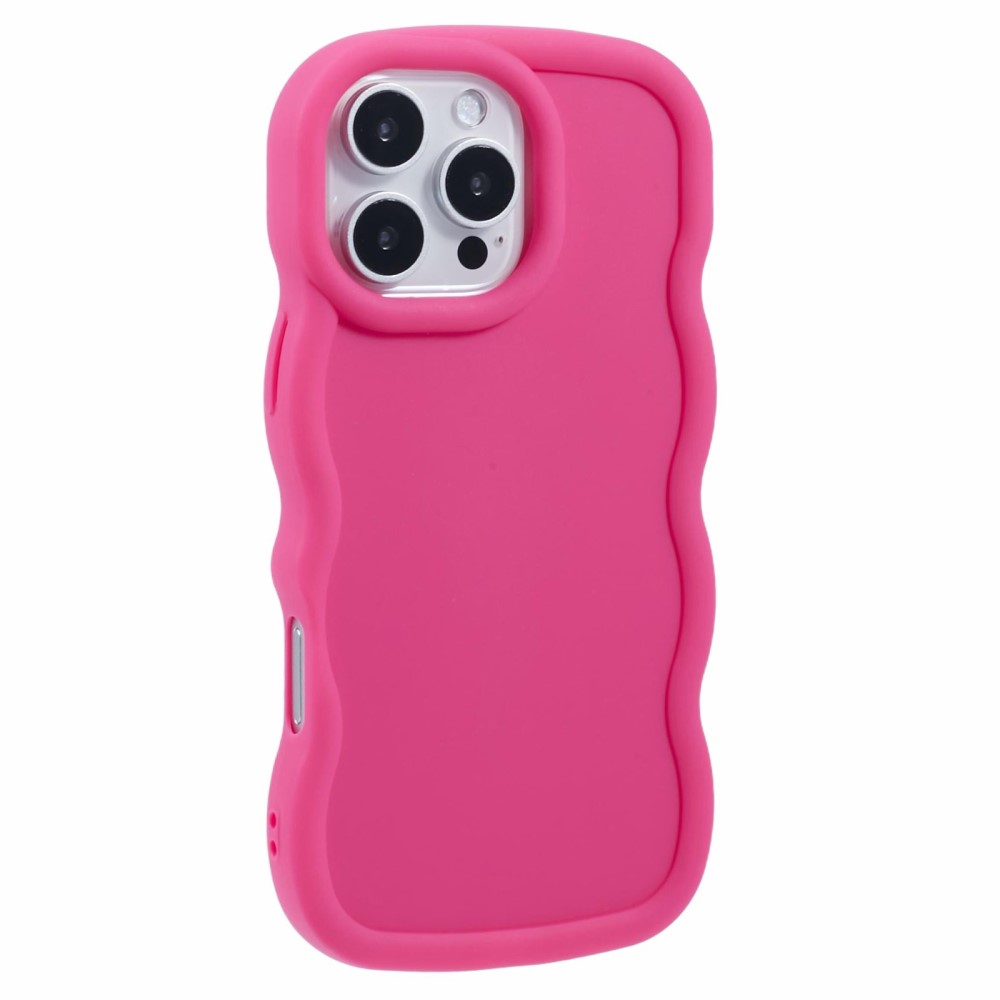  iPhone 16 Pro Mobilskal Wavy Rosa - Teknikhallen.se
