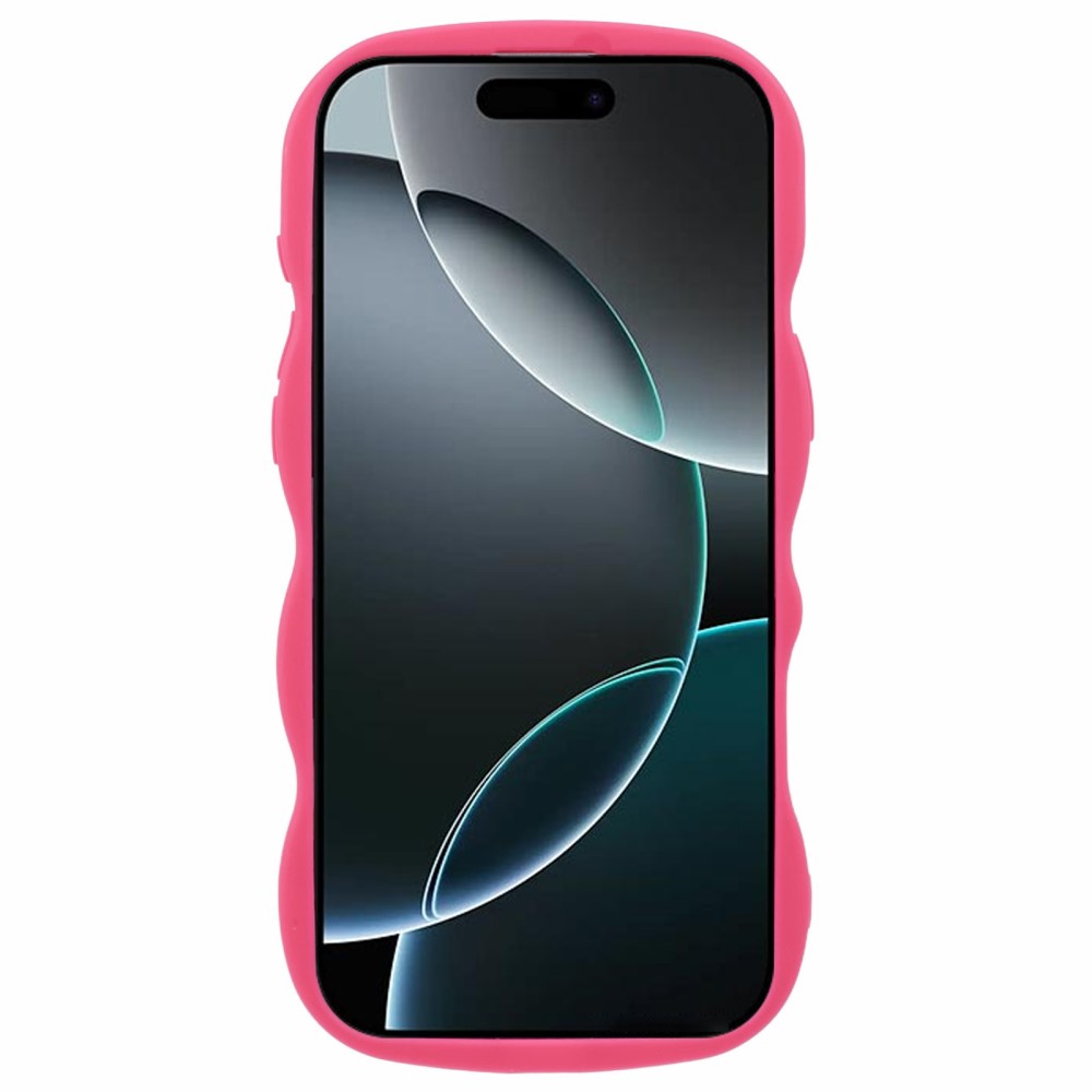  iPhone 16 Pro Mobilskal Wavy Rosa - Teknikhallen.se