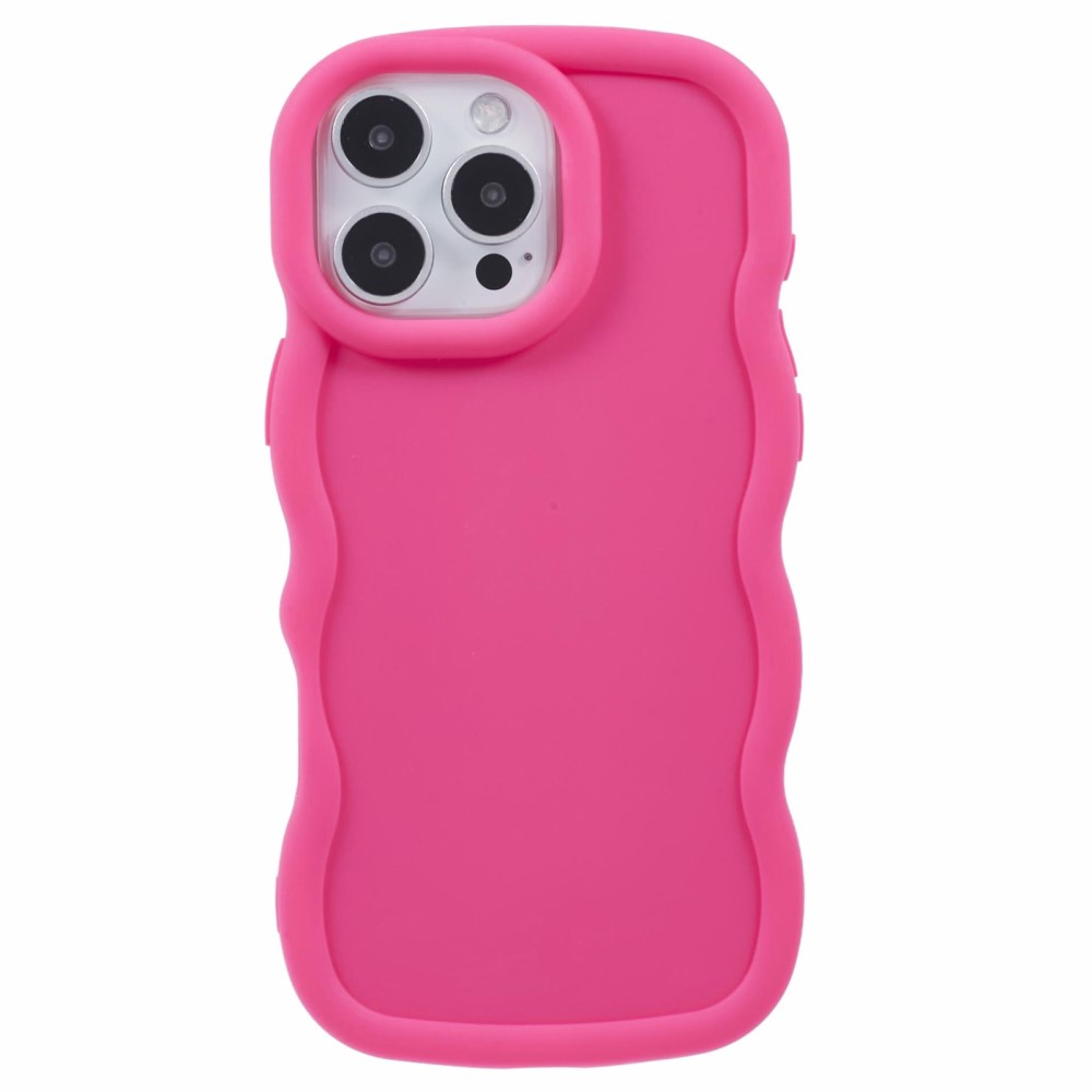  iPhone 16 Pro Mobilskal Wavy Rosa - Teknikhallen.se