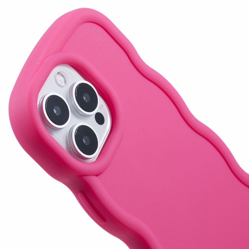  iPhone 16 Pro Mobilskal Wavy Rosa - Teknikhallen.se