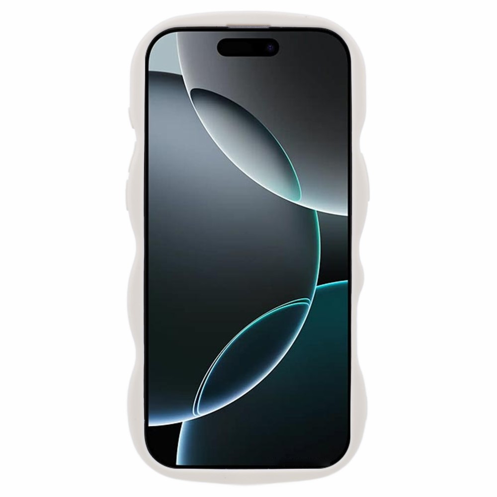  iPhone 16 Pro Mobilskal Wavy Off White - Teknikhallen.se