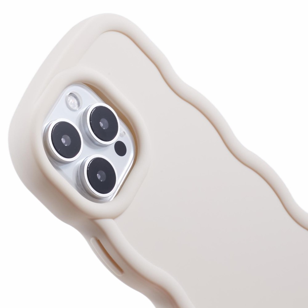  iPhone 16 Pro Mobilskal Wavy Off White - Teknikhallen.se