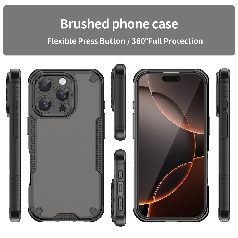  iPhone 16 Pro Skal Frosted Armor Series Svart - Teknikhallen.se