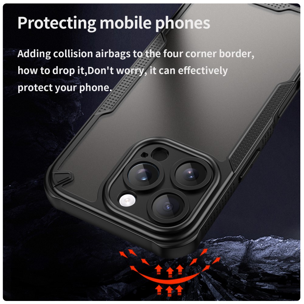  iPhone 16 Pro Skal Frosted Armor Series Svart - Teknikhallen.se