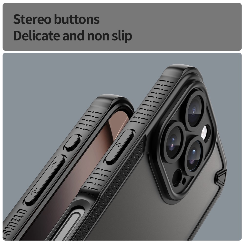  iPhone 16 Pro Skal Frosted Armor Series Svart - Teknikhallen.se