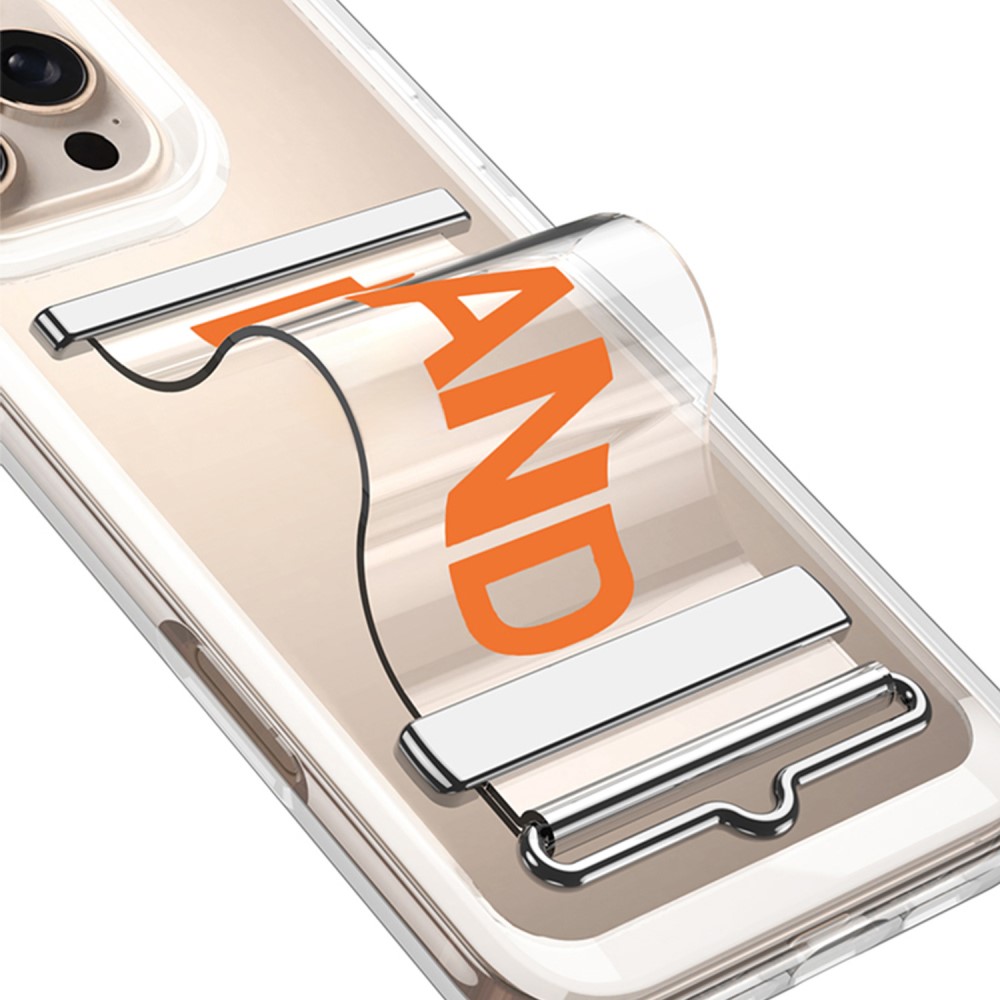 GKK GKK iPhone 16 Pro Skal Med Strap Transparent / Silver - Teknikhallen.se