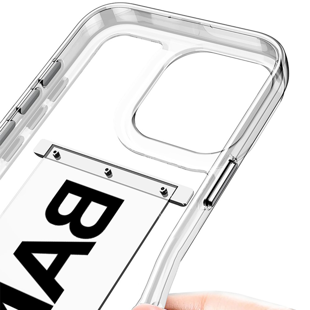 GKK GKK iPhone 16 Pro Skal Med Strap Transparent / Silver - Teknikhallen.se