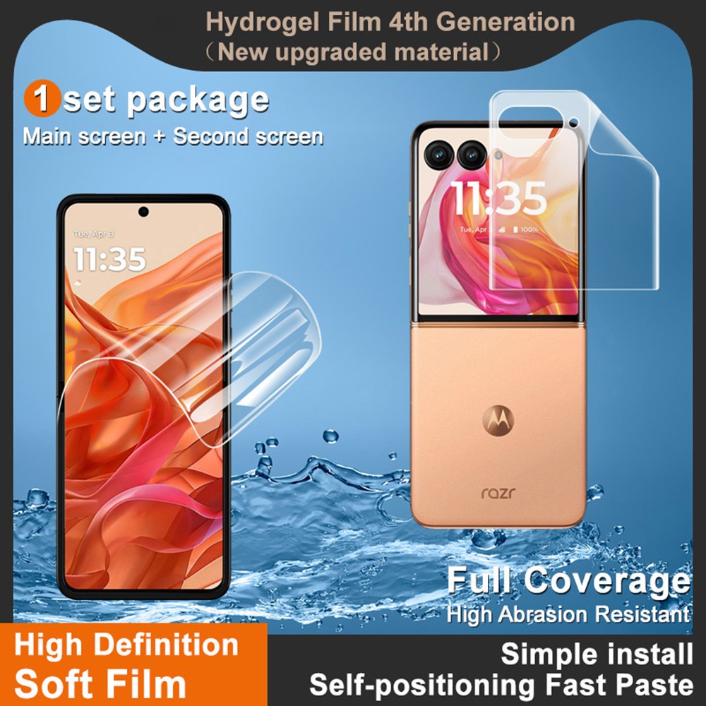 IMAK IMAK Motorola Razr 50 Ultra 5G Skärmskydd Heltäckande TPU - Teknikhallen.se