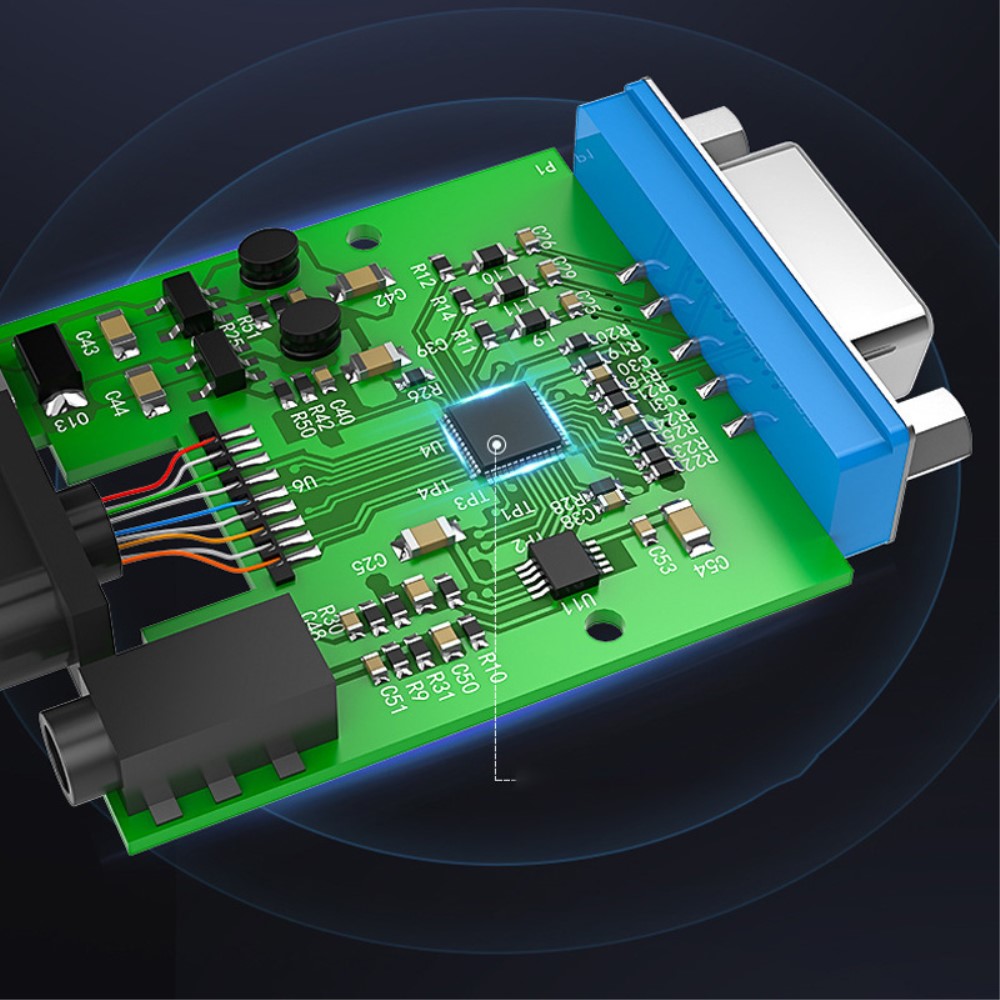 UGREEN UGREEN 1080p Micro HDMI Till VGA Adapter Svart - Teknikhallen.se
