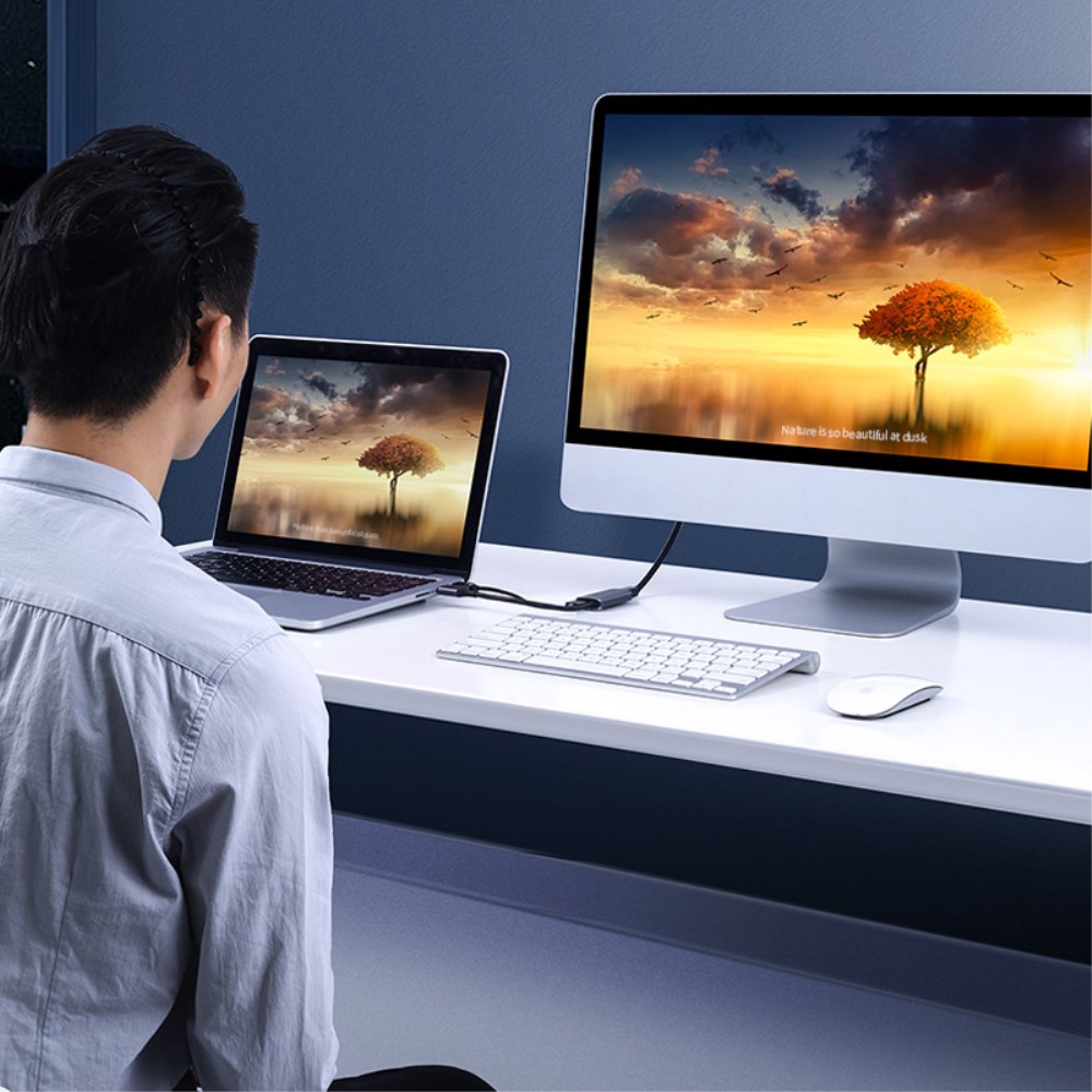 UGREEN UGREEN HDMI Till Mini DisplayPort Adapter Grå - Teknikhallen.se