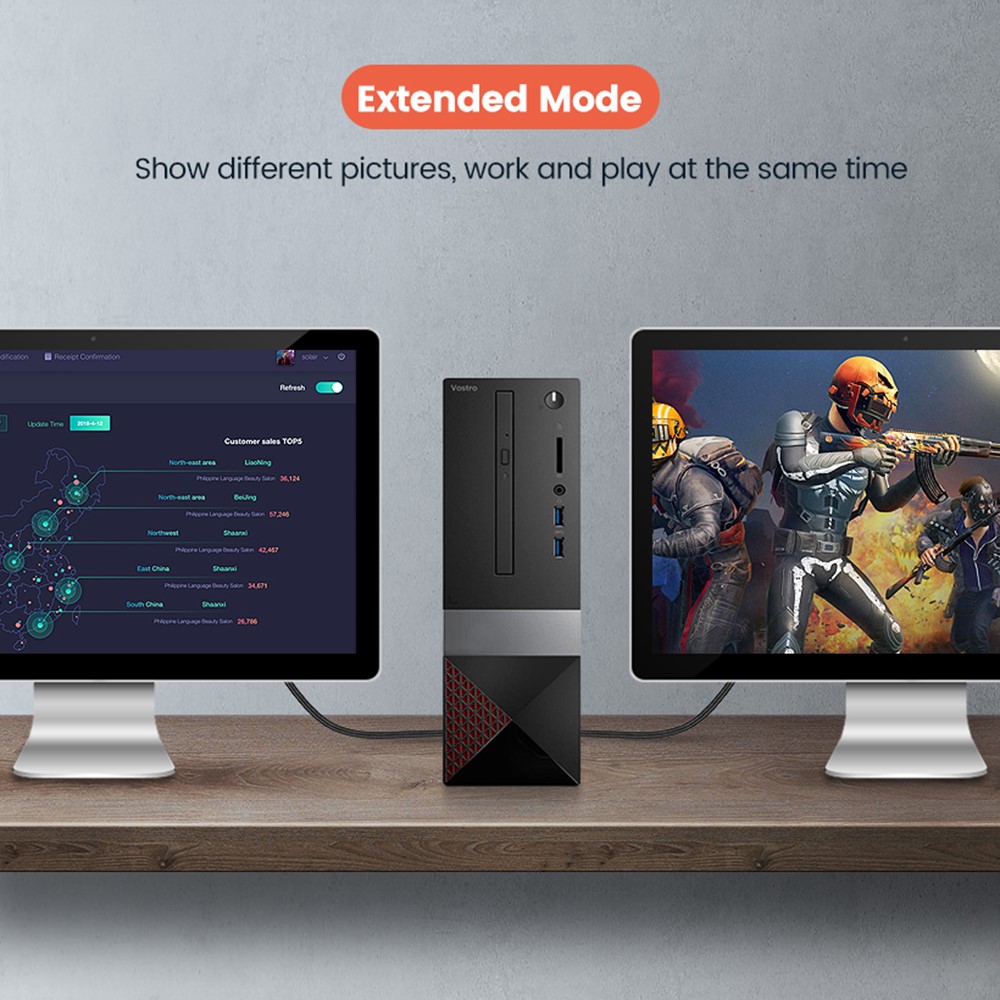 UGREEN UGREEN 2m 8K 60Hz HDMI 2.1 - HDMI Kabel Svart - Teknikhallen.se